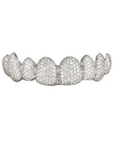 GOLD 8 TEETH DIAMOND HONEYCOMB GRILLS
