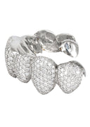 GOLD 8 TEETH DIAMOND HONEYCOMB GRILLS