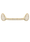 GOLD 6 TEETH FULL DIAMOND BAR GRILLS