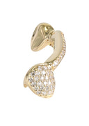 GOLD 6 TEETH FULL DIAMOND BAR GRILLS