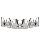 GOLD 6 TEETH DIAMOND LINE GRILLS