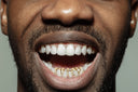 GOLD 4 TEETH CUSTOM WORD GRILLS