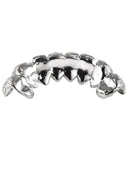 FULL DIAMOND AND GOLD HONEYCOMB SETTING 8 TEETH GRILLS