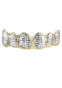 GOLD 6 TEETH DIAMOND CUT GRILLS
