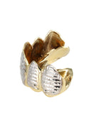 GOLD 6 TEETH DIAMOND CUT GRILLS