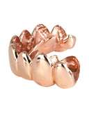 GOLD 8 TOOTH PLAIN GRILLS