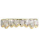 GOLD 8 TOOTH INVISIBLE SET PRINCESS GRILLS