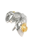 GOLD 6 TOOTH 3D DESIGN FLOWER GRILLS