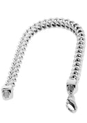 14K White Gold Bracelet Hollow Franco For Women