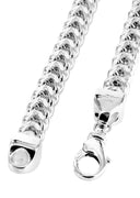 Womens 14K White Gold Chain - Hollow White Franco Chain
