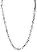 Gold Chain - Mens Hollow Franco Chain 10K/14K White Gold