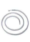 Gold Chain - Womens Hollow Diamond Cut Franco Chain 10K White Gold