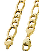 Gold Chain - Womens Hollow Figaro Chain 10K/14K Gold