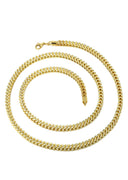 Gold Chain - Mens Hollow Diamond Cut Franco Chain 10K/14K Gold