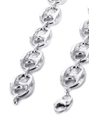 White Gold Chain - Mens Hollow Puff Chain 10K/14K Gold