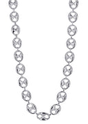 White Gold Chain - Womens Hollow Puff Chain 10K/14K Gold