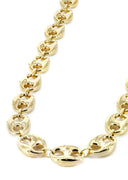Gold Chain - Womens Hollow Puff Chain 10K/14K Gold