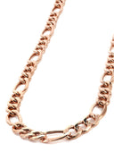14K Rose Gold Chain - Solid Figaro Chain