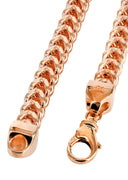 14K Rose Gold Chain - Hollow Rose Franco Chain