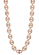 14K Rose Gold Chain Hollow Puff