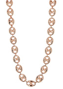 Womens 14K Rose Gold Chain Hollow Puff