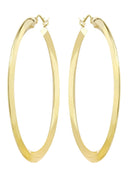 10K Gold  Hoop Earrings | Customizable Size