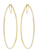 10K Gold Hoop Earrings | Diameter 2.25 Inches