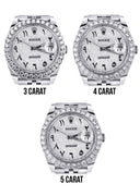 Rolex Datejust II Watch | 41 MM | Custom Full Arabic Diamond Dial | Jubilee Band