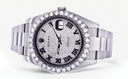 Rolex Datejust II Watch | 41 MM | Custom Diamond Pave Roman Dial | Oyster Band