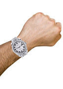Rolex Datejust II Watch | 41 MM | Custom Full Roman Diamond Dial | Jubilee Band