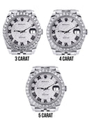 Rolex Datejust II Watch | 41 MM | Custom Full Roman Diamond Dial | Jubilee Band