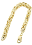 Italian Womens Byzantine Bracelet 10K Yellow Gold