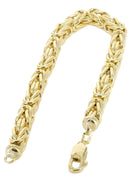 Italian Womens Byzantine Bracelet 10K/14K Yellow Gold