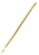Italian Womens Byzantine Bracelet 10K/14K Yellow Gold