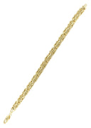 Italian Womens Byzantine Bracelet 10K Yellow Gold