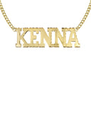 Ladies Diamond Cut Name Plate Necklace | Appx. 7.3 Grams