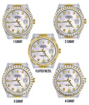 Diamond Gold Rolex Watch For Men 16233 | 36Mm | White Mother Of Pearl  | Jubilee Band