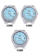 Rolex Datejust II Watch | 41 MM | Light Blue Roman Dial | Oyster Band