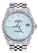 Mens Rolex Datejust Watch 16200  | 36Mm | Light Blue Dial | Jubilee Band