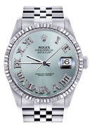 Mens Rolex Datejust Watch 16200  | 36Mm | Light Blue Dial | Jubilee Band