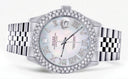 Mens Rolex Datejust Watch 16200 | 36Mm | Light Mother of Pearl Roman Numeral Dial | Two Row 4.25 Carat Bezel | Jubilee Band