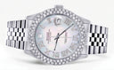 Womens Rolex Datejust Watch 16200 | 36Mm | Light Mother of Pearl Roman Numeral Dial | Two Row 4.25 Carat Bezel | Jubilee Band
