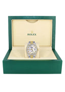 Diamond Gold Rolex Watch For Men 16233 | 36Mm | Mother of Pearl Dial | Two Row 4.25 Carat Bezel | Jubilee Band
