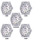 Diamond Mens  Rolex Datejust Watch 16200 | 36Mm | White Mother Of Pearl Dial | Jubilee Band
