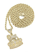 10K Yellow Gold Chain & Cz Lion Pendant | Appx. 16.4 Grams