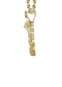 10K Yellow Gold Chain & Cz Lion Pendant | Appx. 16.4 Grams