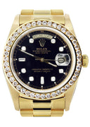 Diamond Rolex Day-Date | 18K Yellow Gold