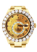 Diamond Rolex Sky Dweller | 18K Yellow Gold | 42 Mm