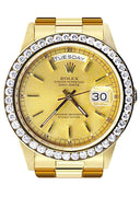 Diamond Rolex Day-Date | 18K Yellow Gold