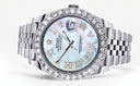 Rolex Datejust II Watch | 41 MM | Custom Mother of Pearl Roman Diamond Dial | Jubilee Band